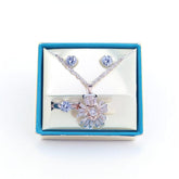 Rose Gold Shooting Star 3 Piece Jewellery Set