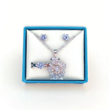 Rose Gold Shooting Star 3 Piece Jewellery Set