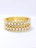 Gold Tone Diamond Detail Tennis Bracelet
