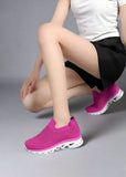 Pink Diamante Comfortable Slip On Trainers