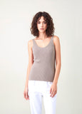 Taupe Knit Vest Top