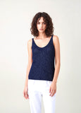 Navy Knit Vest Top