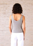 Silver Knit Vest Top