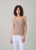 Beige Knit Vest Top