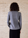 Grey Stripe Twinset Jumper