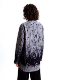 Navy Floral Pattern Soft Touch Top