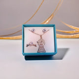 Rose Gold 3 Piece Jewellery Pendant Set