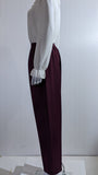 Wine Elasticated Waist Soft Touch Trouser