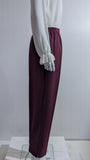 Wine Elasticated Waist Soft Touch Trouser