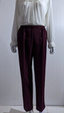 Wine Elasticated Waist Soft Touch Trouser