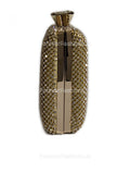Gold Diamante Embellised Diamond Detail Clutch Bag