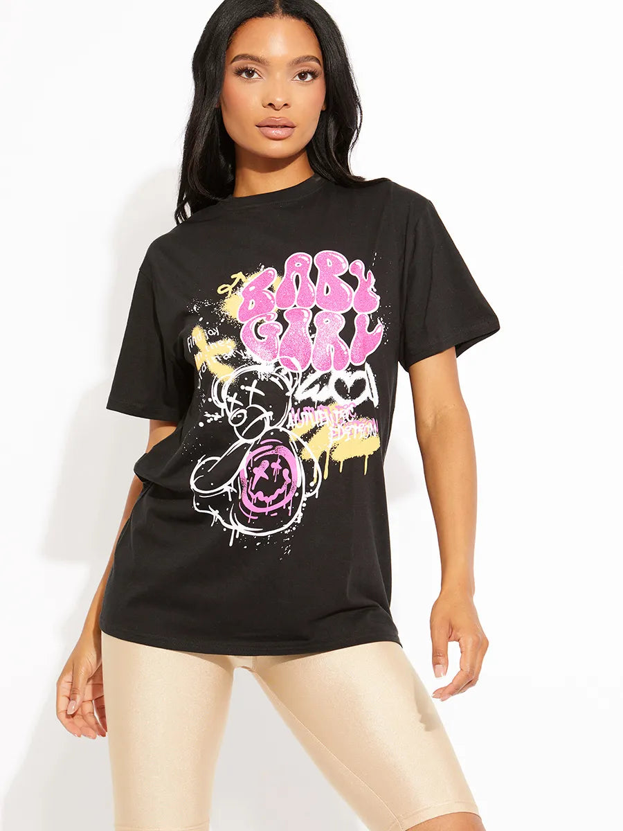 Black Baby Girl Graphic T - Shirt
