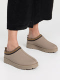 Beige Snug Mule Slippers