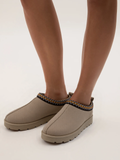 Beige Snug Mule Slippers