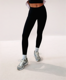 Black Buttery Soft Body Sculpt Contour High Waisted Leggings