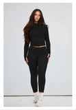 Black Contour Sculpt Leggings and Sports Jacket Co-Ord