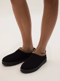 Black Snug Mule Slippers