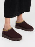 Chocolate Brown Snug Mule Slippers