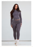 Grey Contour Sculpt Leggings and Sports Jacket Co-Ord