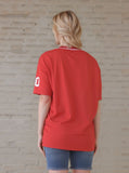 Red San Francisco Print Jersey T-Shirt