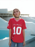 Red San Francisco Print Jersey T-Shirt