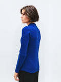 Stylish Royal Blue Turtleneck Sweater for Women