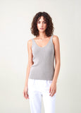 Silver Knit Vest Top