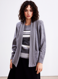 Grey Stripe Twinset Jumper