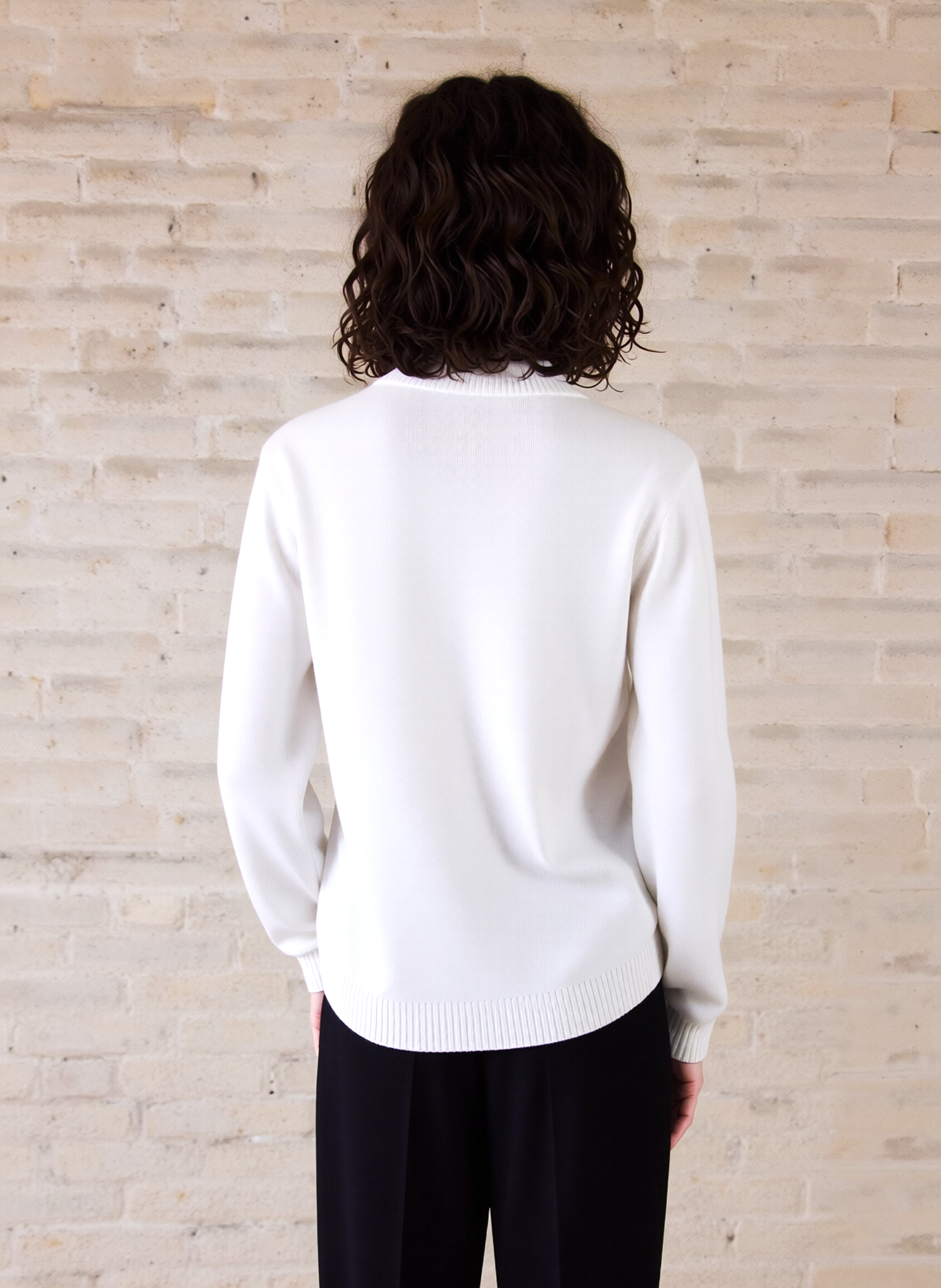 White Stripe Twinset Jumper