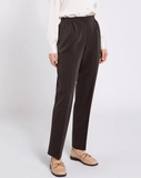 Beige Elasticated Waist Soft Touch Trouser