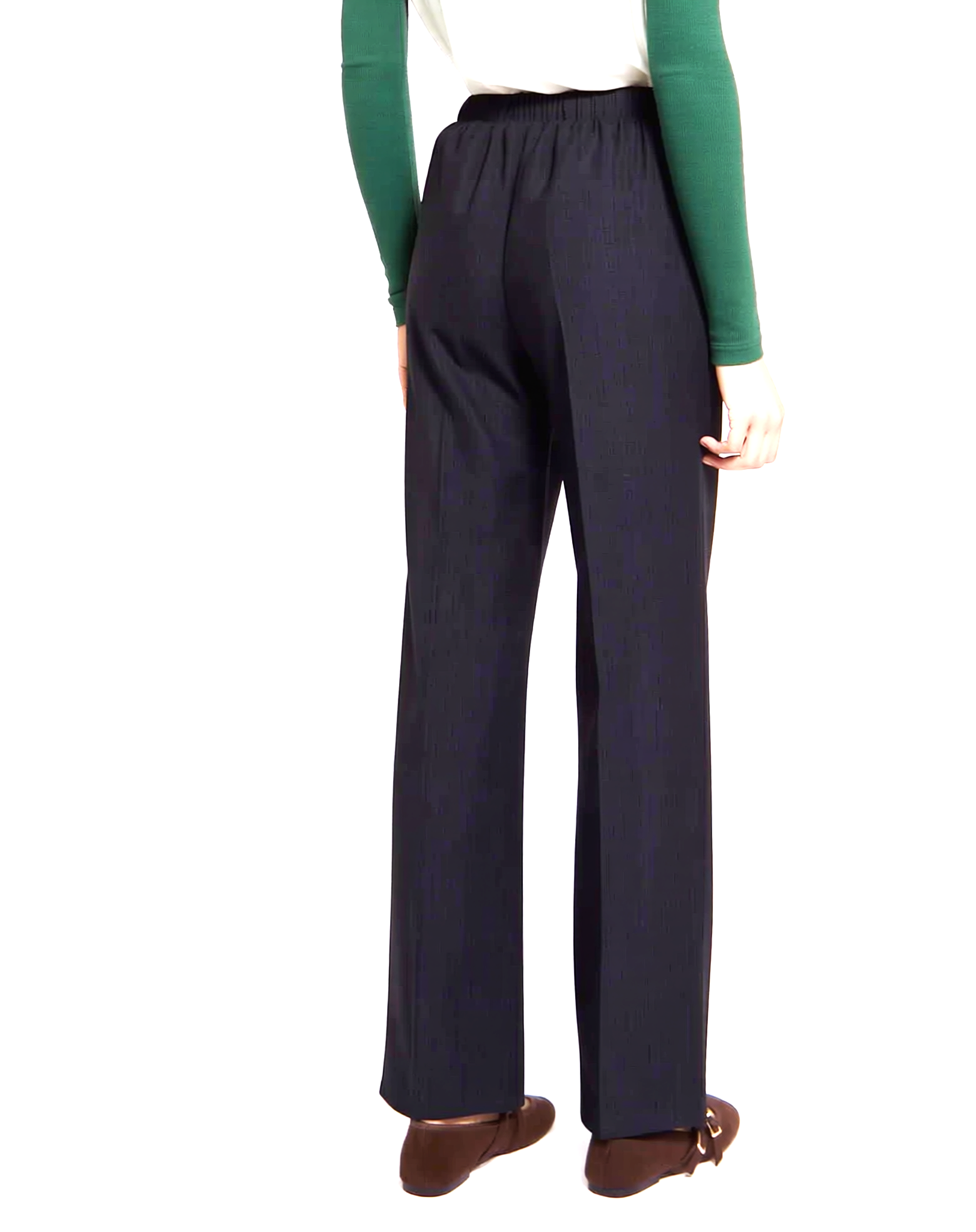 Navy Comfortable Elasticated Trouser