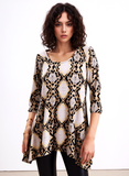 Beige Pattern Top