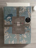 Turquoise Floral Print Luxury Microfibre King Complete Duvet Cover Set