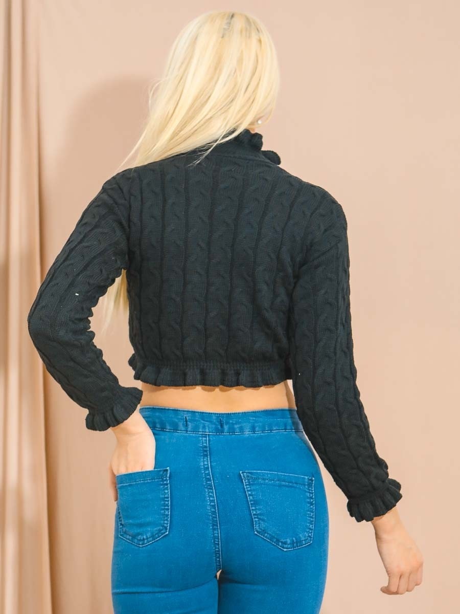 Crop frill jumper online