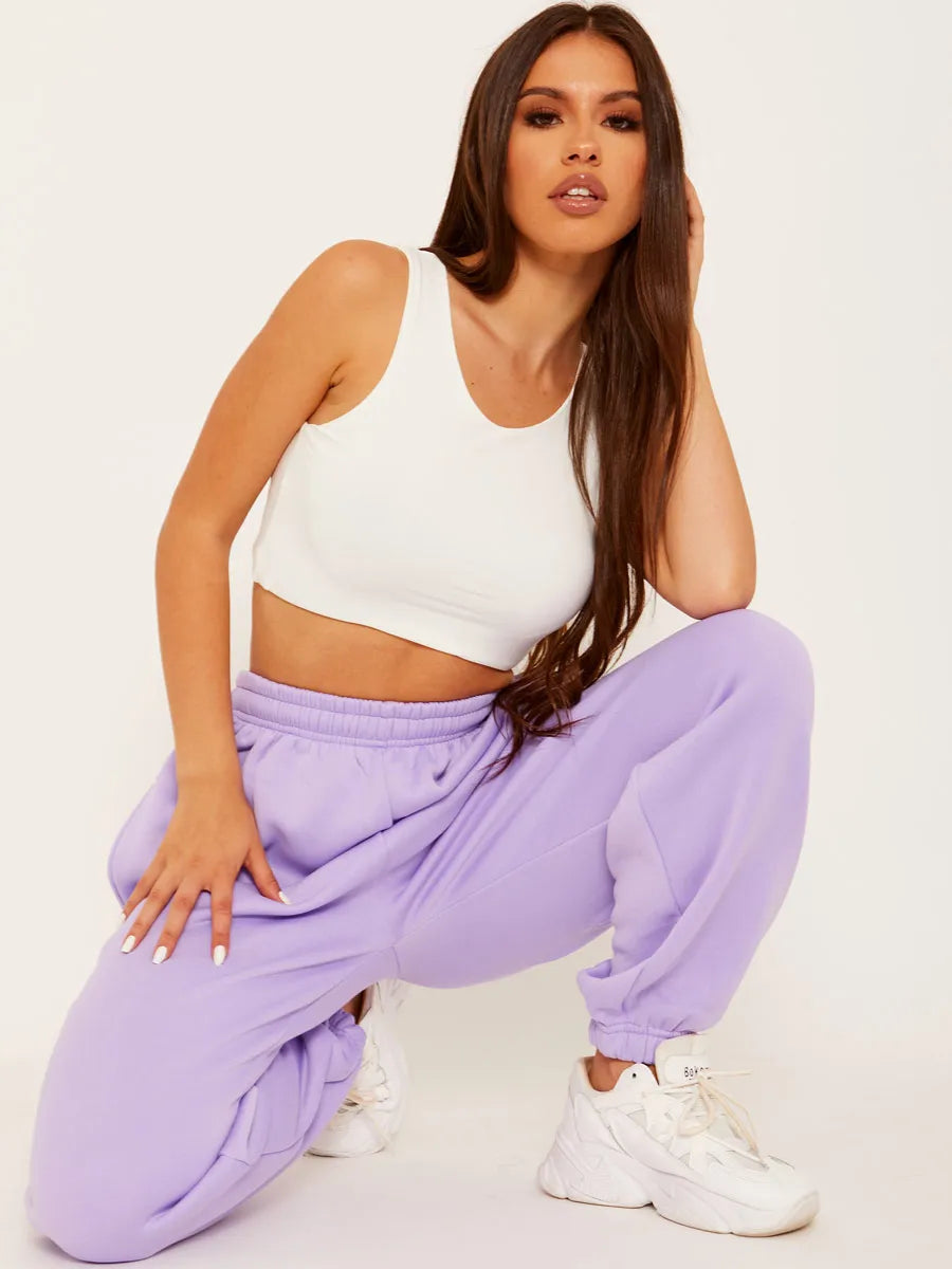 Lilac oversized top joggers