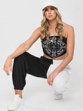 Monochrome Two Tone Oversized Joggers