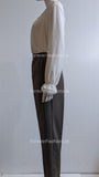 Beige Elasticated Waist Soft Touch Trouser