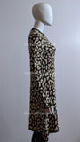Red Leopard Pattern Swing Jumper Dress