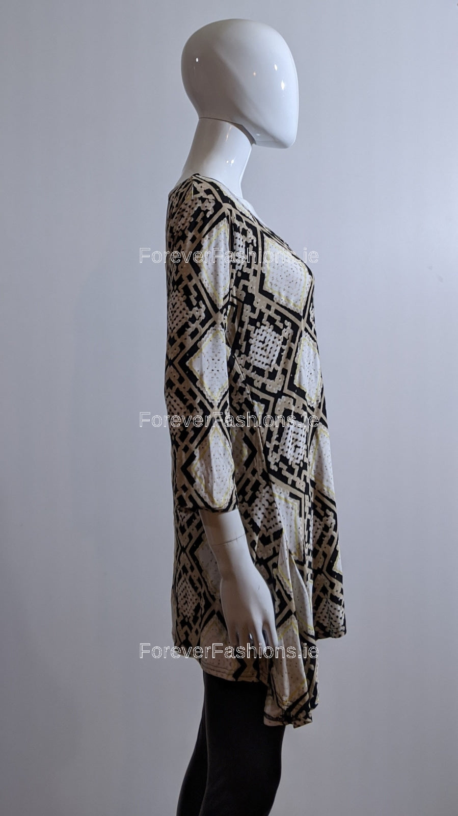 Beige Pattern Top