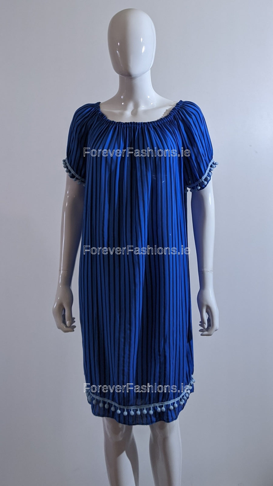 Blue Striped Dress