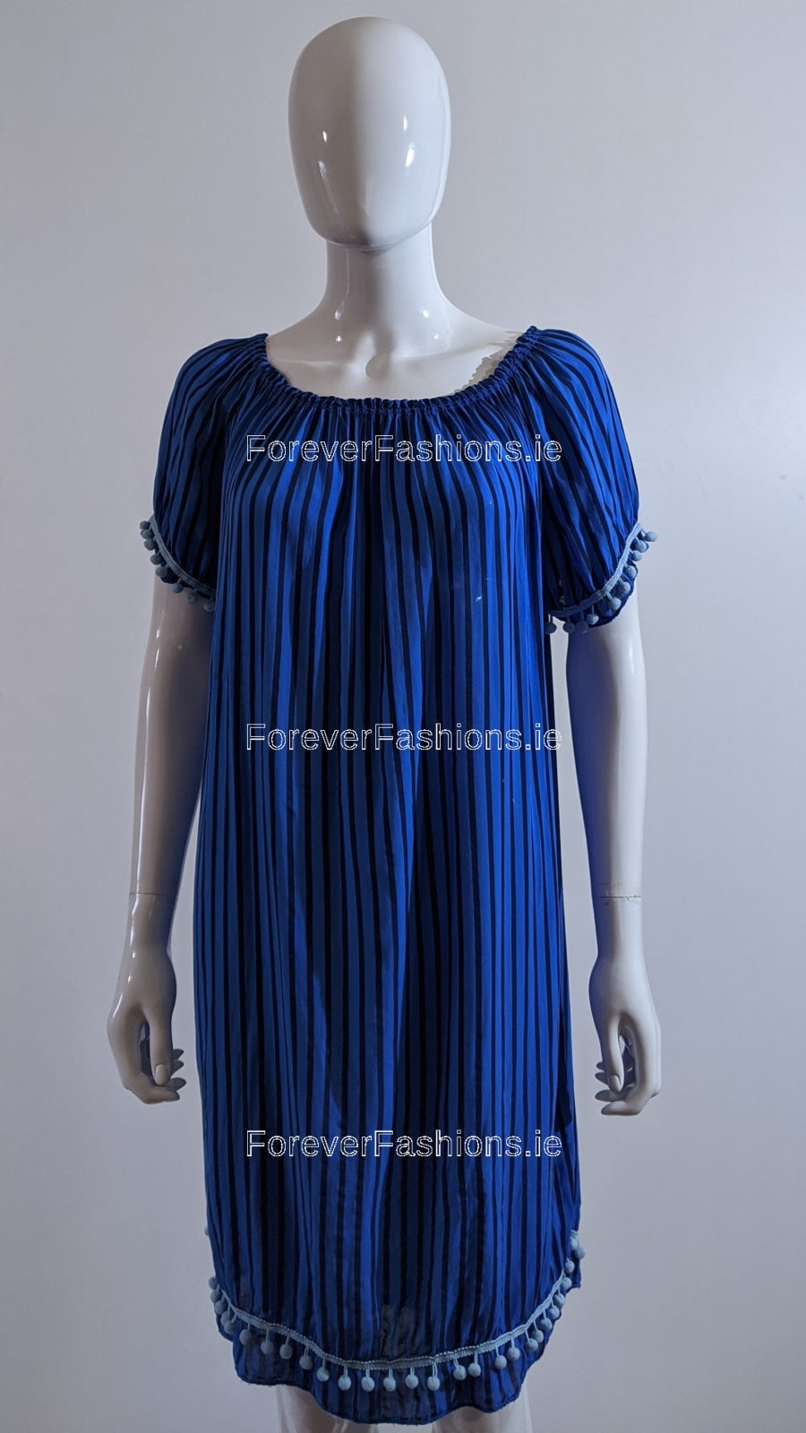 Blue Striped Dress