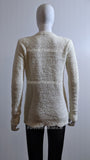Cream Glitter Fluffy Jumper