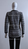 Grey Tweed Pattern Soft Two Pocket Jumper