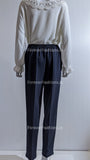 Navy Elasticated Waist Soft Touch Trouser
