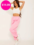 Pink Oversized Joggers