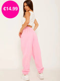 Pink Oversized Joggers