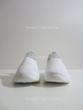 White Knit Comfortable Slip On Trainer Pumps